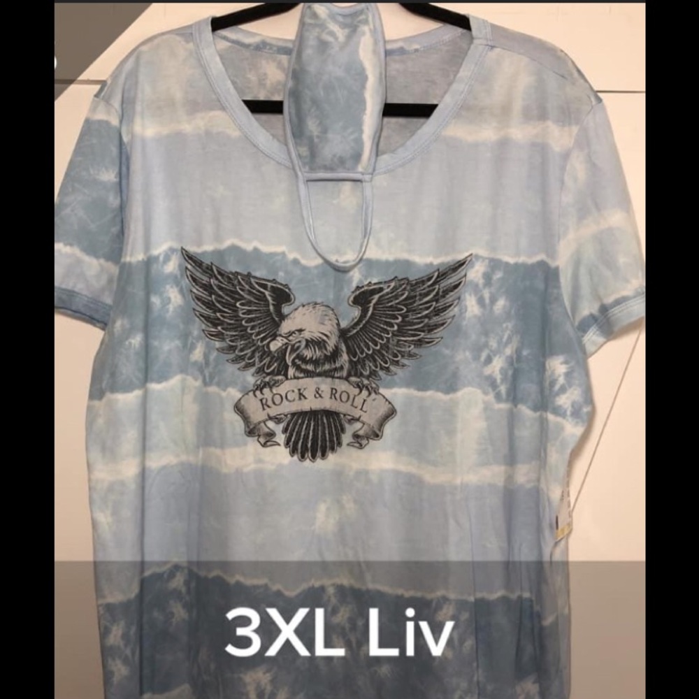3xl Lularoe Liv shirt w/mask